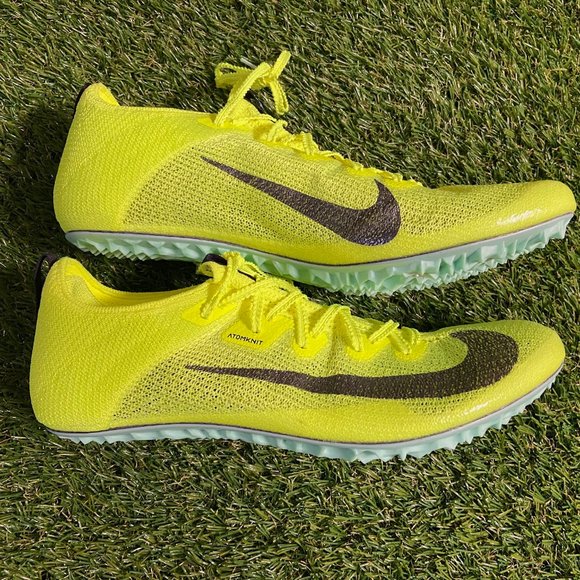 Nike Zoom Superfly Elite 2 Volt Mint Foam Track Spike Shoes DR9923-700 Size 10 - Picture 7 of 9